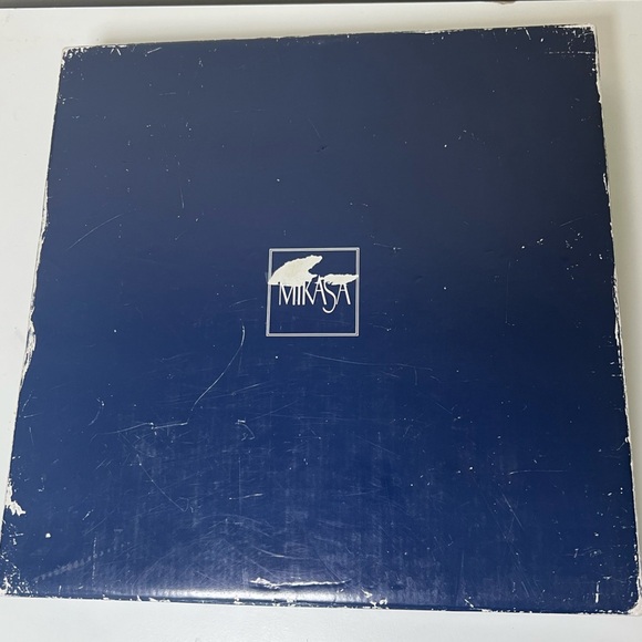 EUC Mikasa Clear Crystal Garden Splendor Serveware Square Plate 11.5" Platter - Picture 9 of 10